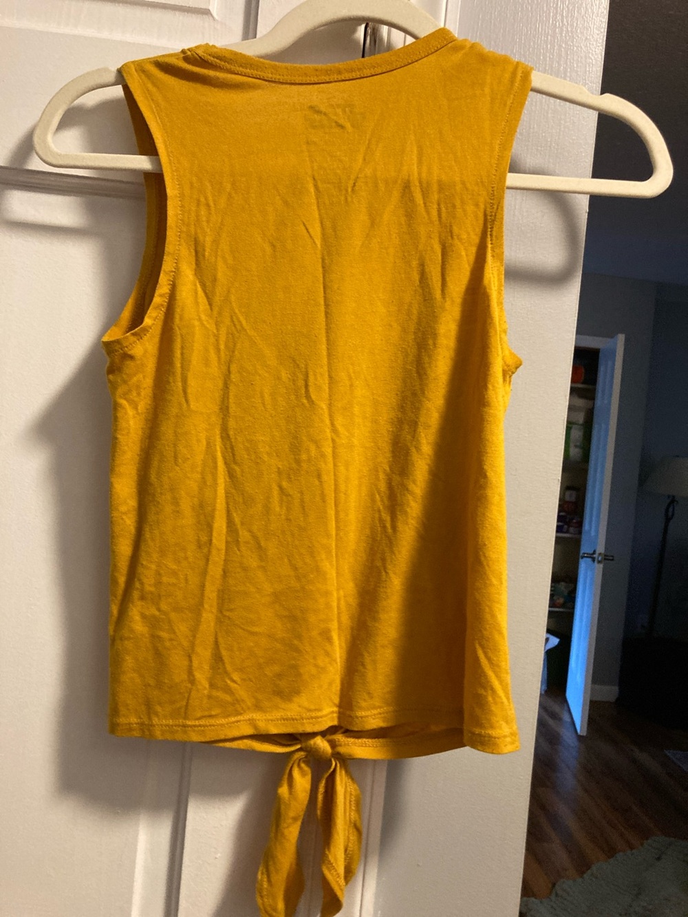 Star Wars Tank Top in Mustard with Front Tie - XS - Picture 5 of 5